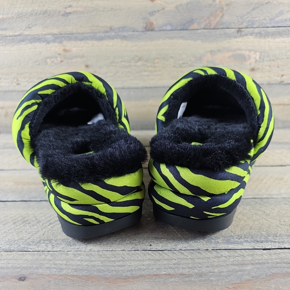 UGG Maxi Slide Platform Tiger Print Key Lime Black - Picture 5 of 12